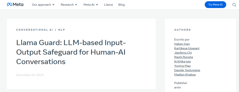 Llama Guard Screenshot 1