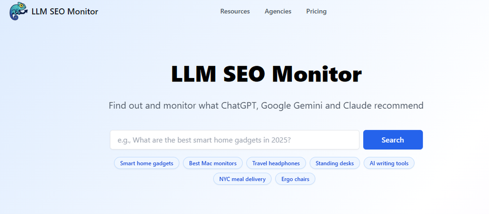 LLM SEO Monitor Screenshot 1
