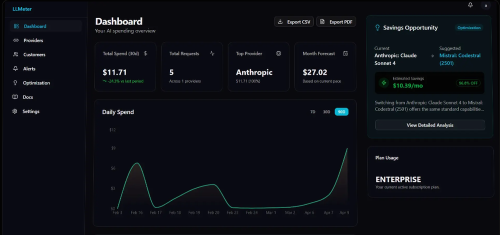 LLMeter Screenshot 1