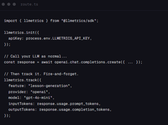 LLMetrics Screenshot 2