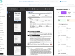 Skip the data entry by using our AI deal create option. AI will scan the contract of sale, create a deal and review for signatures for you.