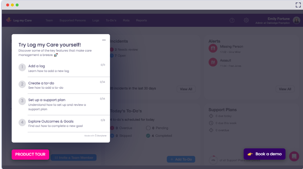 Log my Care Screenshot 1