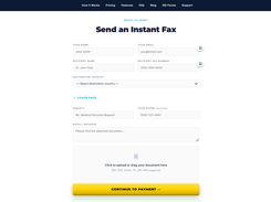 $1.99 per fax (US) — pay-as-you-go, no subscription. Canada and other countries start at $2.99.