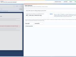 LumaCite Export references dialog with citation-style search, APA 7 selection, preview, copy output, and download controls.
