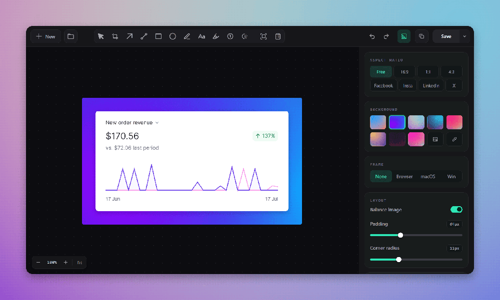 Lumshot app view