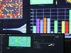 Collage of Interactive Data Visualizations on Video Walls by Lygos