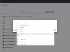 Privileged Access Management - editing roles and database privileges