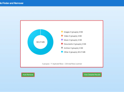 Once the scan completes, view a summary of the detected duplicates. You can choose: