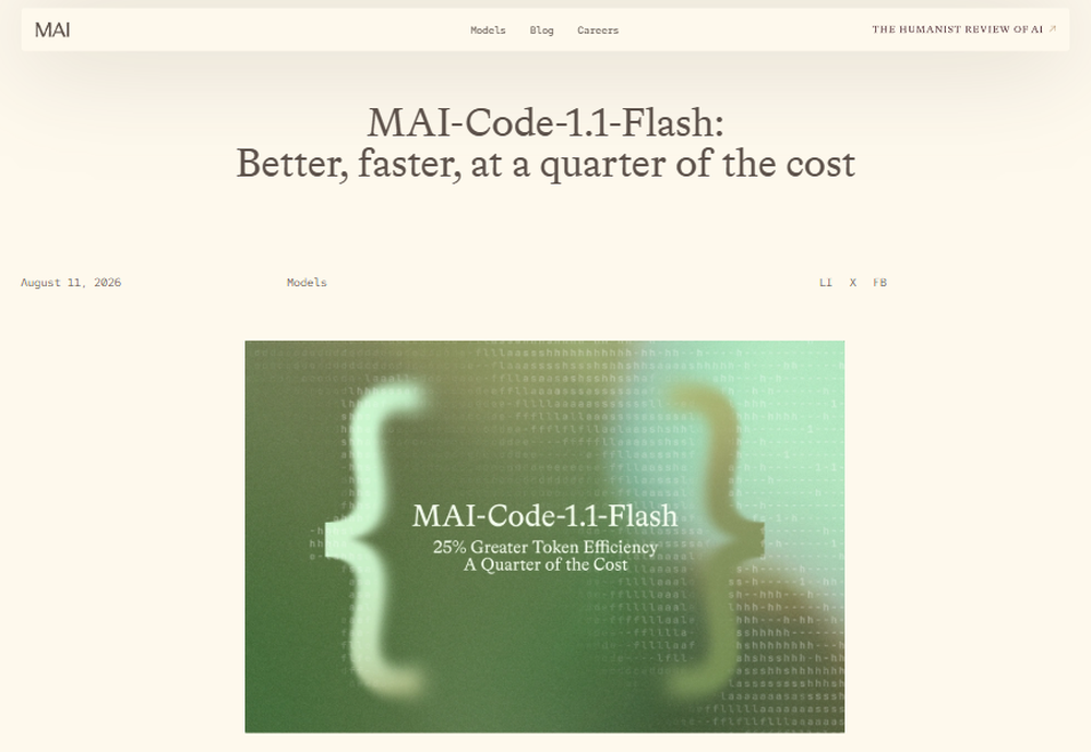MAI-Code-1.1-Flash Screenshot 1
