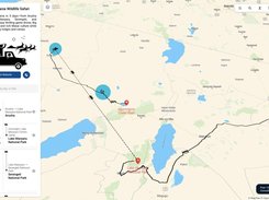 Safari Itinerary Map
