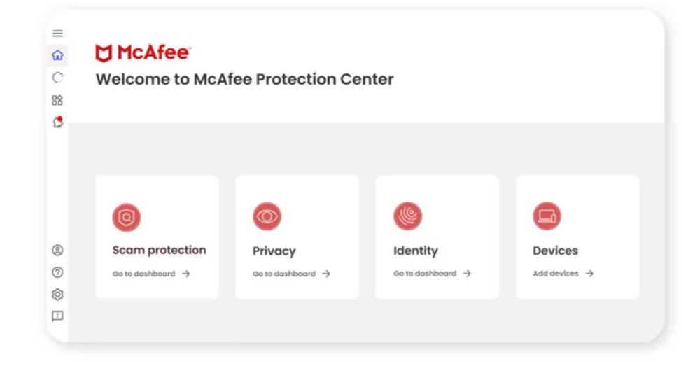 McAfee Antivirus Screenshot 1