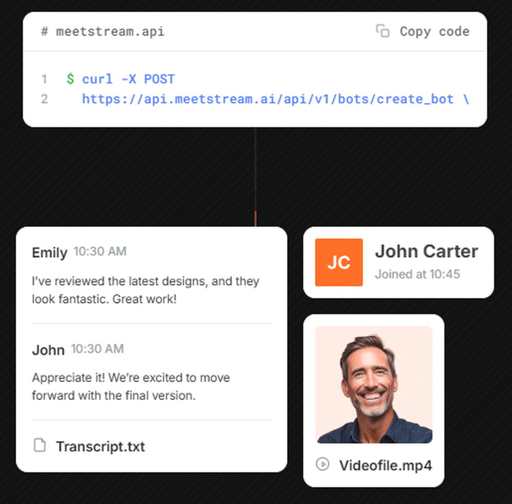 meetstream.ai Screenshot 1