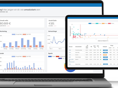 MEINbusiness Software on desktop and tablet