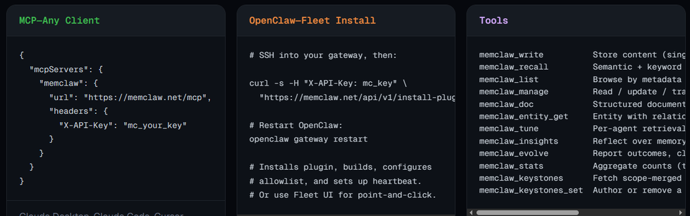 MemClaw Screenshot 1