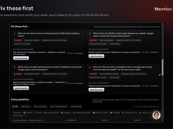 Fix these first: the buyer questions most worth your week, linked to the Action Board