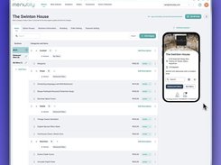 Change your menu easily at any time.