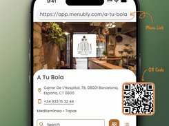 Share your menu anywhere with a simple link or QR code.