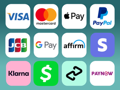 Take payments from your customers through 100+ payment methods