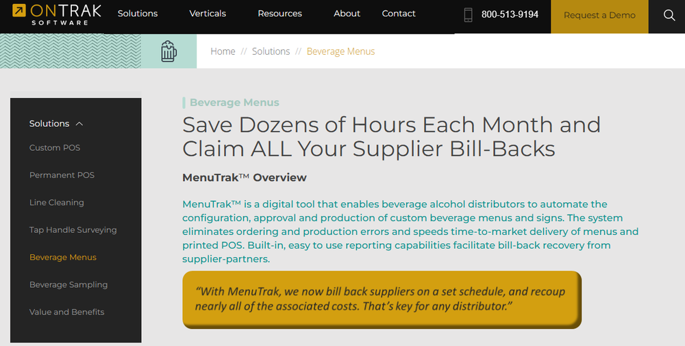 MenuTrak Screenshot 1