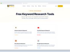 Free keyword research tools for Amazon, YouTube, Etsy and Google