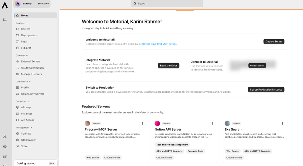 Metorial Screenshot 1