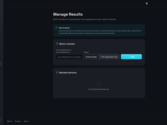 MevaSearch: Manage Results