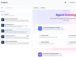 Build and deploy AI Agents for course creation, tutoring, assessments, learner support, and automation.