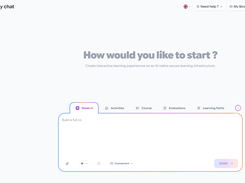 Generate complete interactive learning experiences using natural language with AI-native authoring.