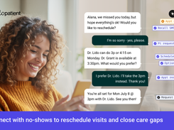 After a missed visit, a Hello Patient AI agent reaches back out by text, reviews the schedule, offers times with the patient's preferred provider, and rebooks the appointment. Recall and reactivation that brings lapsed patients back.