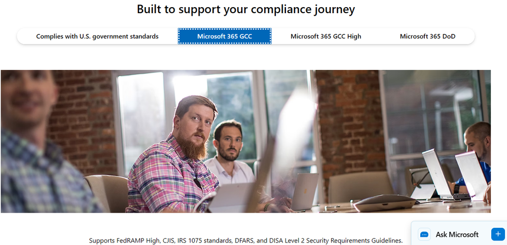 Microsoft 365 GCC Screenshot 1