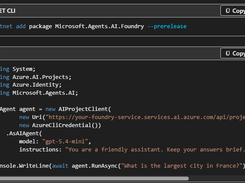 Microsoft Agent Framework Screenshot 1