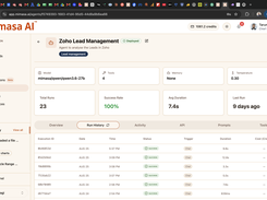 Agent / Workflow Execution Logs Screen