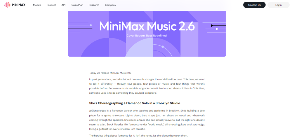 MiniMax Music 2.6 Screenshot 1