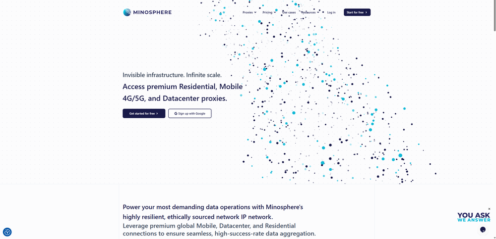 Power your most demanding operations with an enterprise-grade, ethically sourced proxy network. Built specifically for developers and data scientists, Minosphere offers premium Residential, Mobile, and Datacenter proxies designed for seamless, high-success-rate data aggregation at infinite scale.