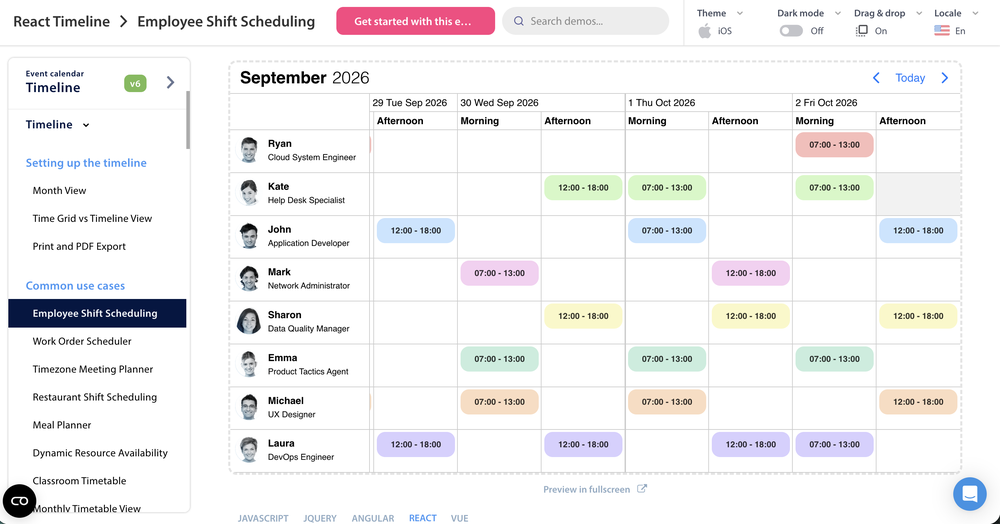 Employee Shift Scheduling