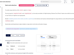 Start-end selection