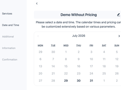 Available date selection