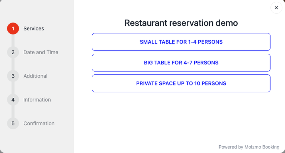 Different product/service selection. Restaurants