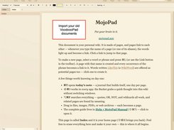 MojoPad Main Screen 