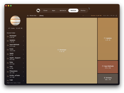 A whole-disk treemap makes the largest files and folders easy to spot.