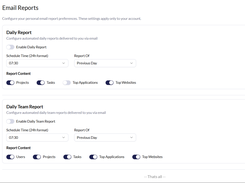 Email Reports