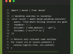 Morph WarpGrep Screenshot 1
