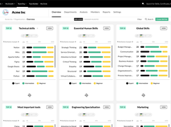 Skills overview: every skill, certification, language and tool in your organisation in one view