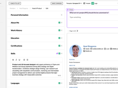 CV Inventory: proposal-ready CVs generated from the same live skills and certification data