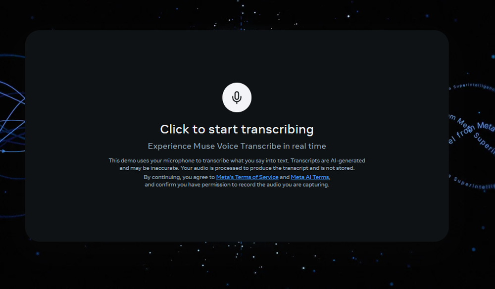 Muse Voice Transcribe Screenshot 1