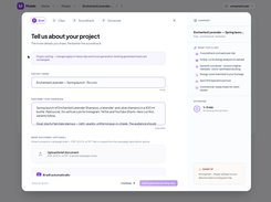 One campaign brief drives every clip: goals, tone, style tags and direction sliders