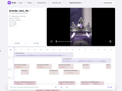 Music, SFX, ambience and voiceover on separate tracks — auto-matched, still editable