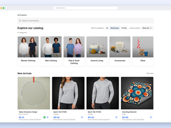 Print-on-demand catalog: apparel, home goods and accessories