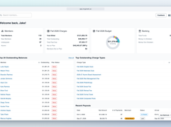 Treasurer admin dashboard