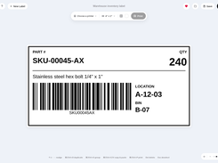 Label editor